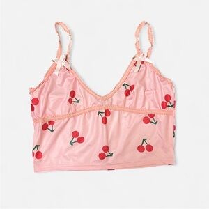 Cherry Print Pink Camisole